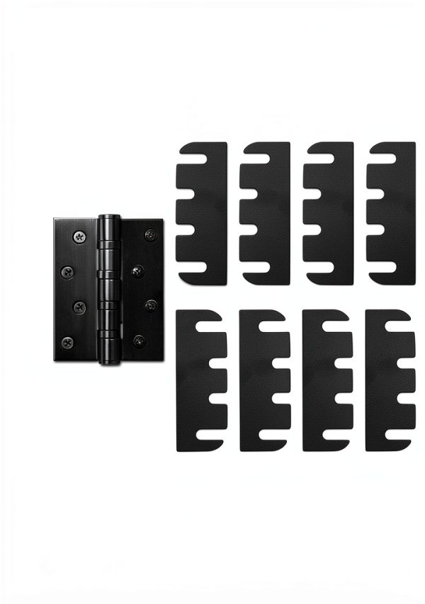 Door Hinge Shim Yetuow PVC 4.10 Inch Black Universal Compatibility-1