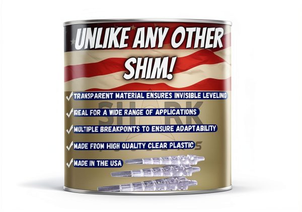 Invisible Leveling Shims by Tweekers Clear Stackable 12 Pack-5