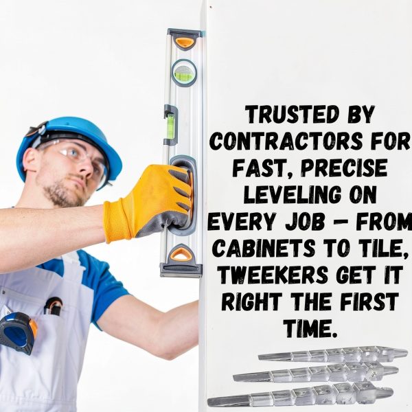 Invisible Leveling Shims by Tweekers Clear Stackable 12 Pack-1